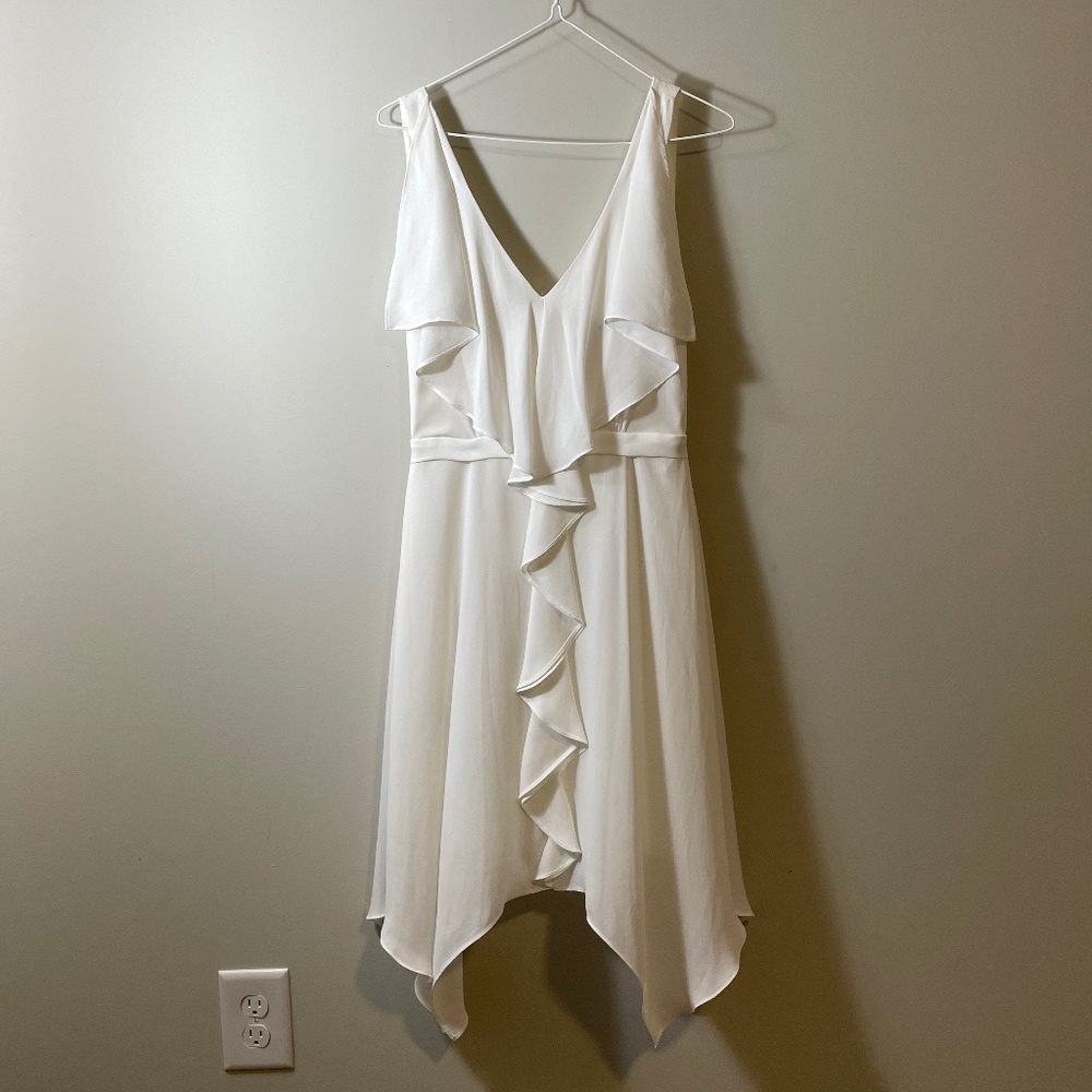 NWT BCBGMAXAZRIA White Jessica Dress